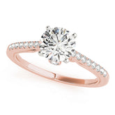 Engagement Rings Single Row Prong Set - TN50845-E-B